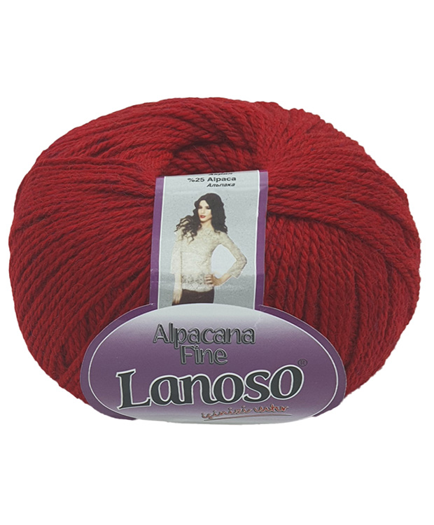Alpacana Fine - %35 Wool - %40 Acrylic - %25 Alpaca - 220Mt/2,2Nm.- (100Gr)/(Pk:500Gr)  957-Bordo/Burgundy
